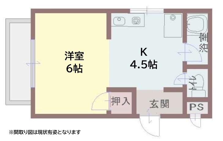 神戸市兵庫区荒田町(神戸市営地下鉄線大倉山駅)のマンション賃貸物件 間取画像