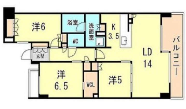 神戸市東灘区住吉東町(JR東海道本線(近畿)住吉駅)のマンション賃貸物件 間取画像