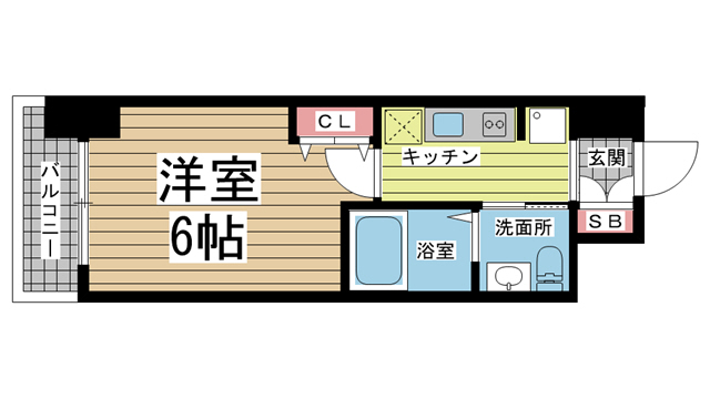 神戸市兵庫区西柳原町(JR山陽本線兵庫駅)のマンション賃貸物件 間取画像