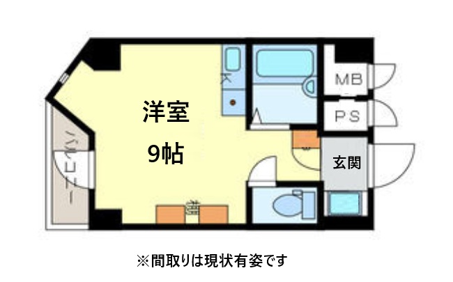 神戸市灘区城内通(JR東海道本線(近畿)灘駅)のマンション賃貸物件 間取画像