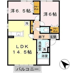神戸市北区北五葉(神戸電鉄粟生線鈴蘭台西口駅)のアパート賃貸物件 間取画像