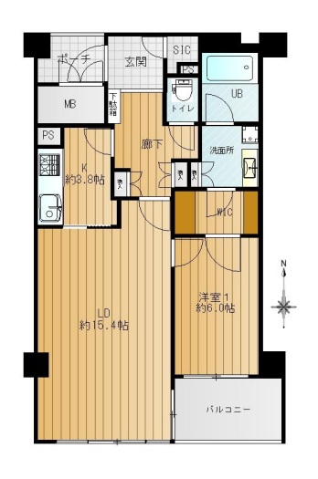 神戸市中央区伊藤町(神戸市営地下鉄海岸線三宮・花時計前駅)のマンション賃貸物件 間取画像