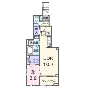 神戸市北区鈴蘭台西町(神戸電鉄粟生線鈴蘭台西口駅)のアパート賃貸物件 間取画像