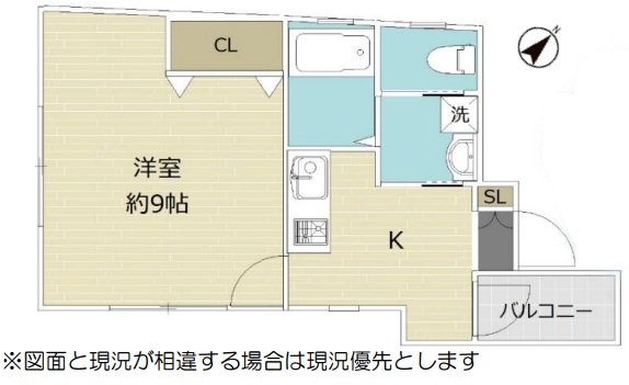 神戸市中央区橘通(JR東海道本線(近畿)神戸駅)のマンション賃貸物件 間取画像