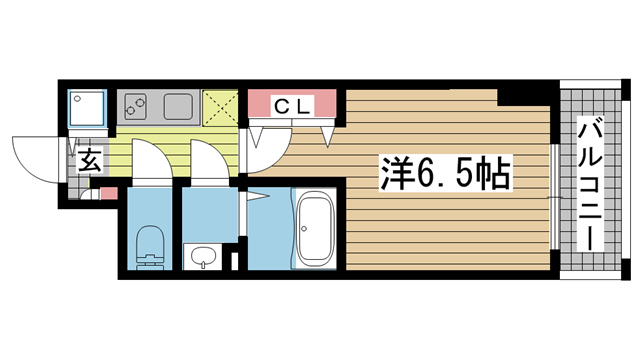 神戸市中央区磯上通(JR東海道本線(近畿)三ノ宮駅)のマンション賃貸物件 間取画像