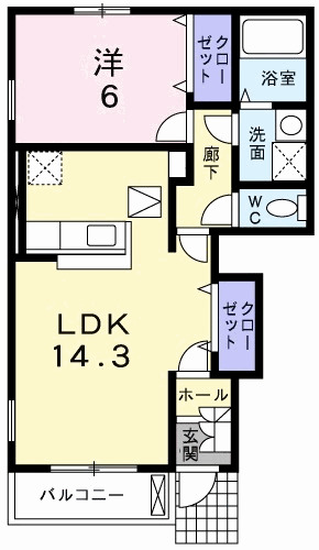 神戸市西区伊川谷町有瀬(神戸市営地下鉄線伊川谷駅)のアパート賃貸物件 間取画像