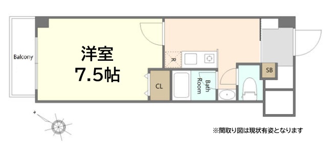 神戸市中央区元町通(JR東海道本線(近畿)元町駅)のマンション賃貸物件 間取画像