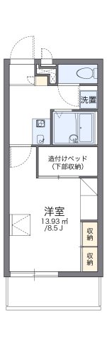 神戸市兵庫区駅南通(JR山陽本線兵庫駅)のマンション賃貸物件 間取画像