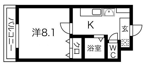神戸市東灘区深江本町(阪神本線深江駅)のマンション賃貸物件 間取画像