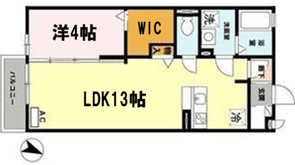 神戸市北区谷上南町(神戸電鉄有馬線谷上駅)のアパート賃貸物件 間取画像