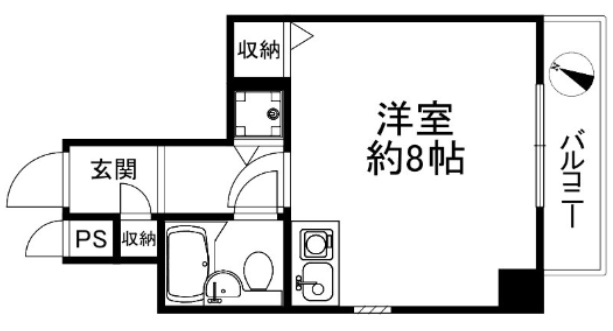 神戸市灘区稗原町(JR東海道本線(近畿)六甲道駅)のマンション賃貸物件 間取画像
