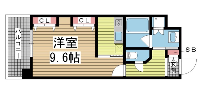 神戸市中央区布引町(山陽新幹線新神戸駅)のマンション賃貸物件 間取画像