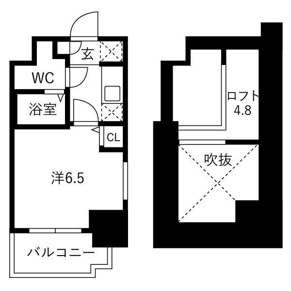 神戸市中央区下山手通(神戸高速線花隈駅)のマンション賃貸物件 間取画像