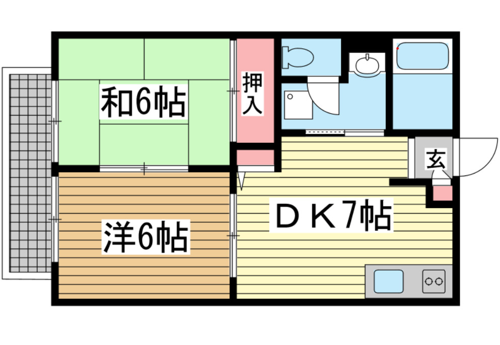 神戸市東灘区住吉山手(阪急神戸線御影駅)のアパート賃貸物件 間取画像