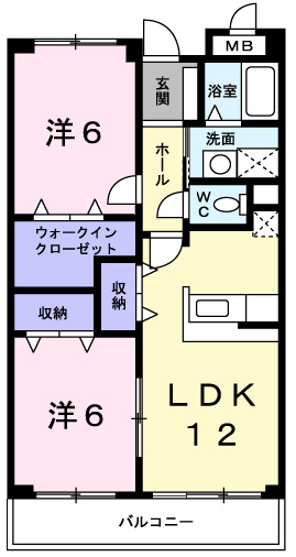 神戸市西区玉津町田中(神戸市営地下鉄線西神中央駅)のマンション賃貸物件 間取画像