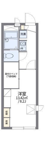 神戸市北区有野中町(神戸電鉄三田線田尾寺駅)のアパート賃貸物件 間取画像
