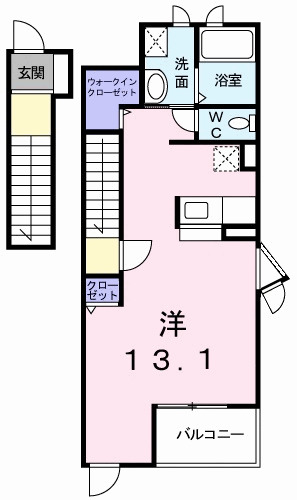 神戸市西区玉津町高津橋(JR山陽本線明石駅)のアパート賃貸物件 間取画像
