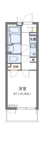 神戸市兵庫区石井町(神戸電鉄有馬線湊川駅)のマンション賃貸物件 間取画像