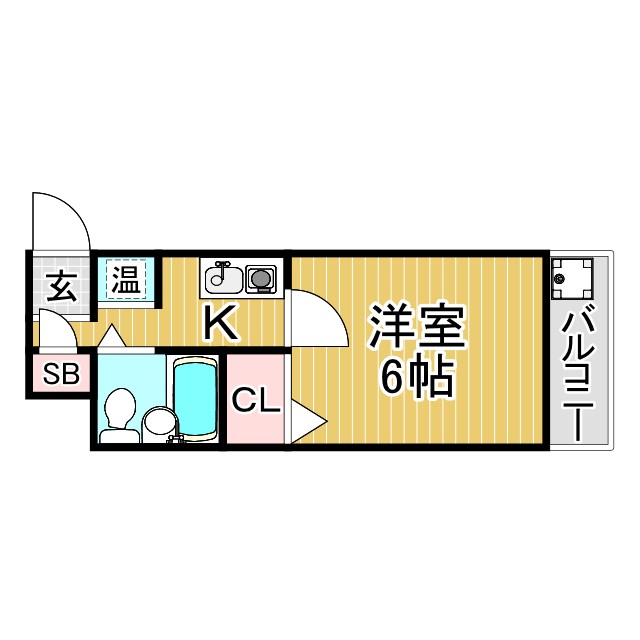 神戸市長田区久保町(JR山陽本線新長田駅)のマンション賃貸物件 間取画像