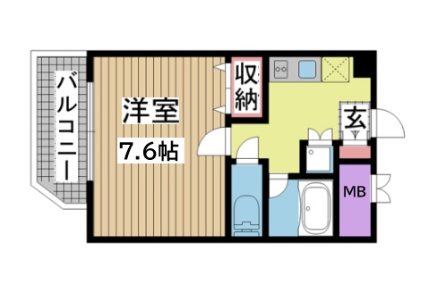 神戸市須磨区千守町(山陽電鉄線須磨寺駅)のマンション賃貸物件 間取画像