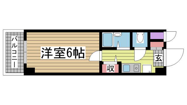 神戸市中央区生田町(JR東海道本線(近畿)三ノ宮駅)のマンション賃貸物件 間取画像