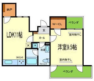 神戸市東灘区岡本(阪急神戸線岡本駅)のマンション賃貸物件 間取画像