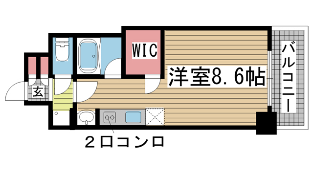神戸市中央区海岸通(神戸市営地下鉄海岸線みなと元町駅)のマンション賃貸物件 間取画像