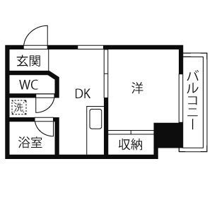 神戸市兵庫区下沢通(神戸市営地下鉄線湊川公園駅)のマンション賃貸物件 間取画像