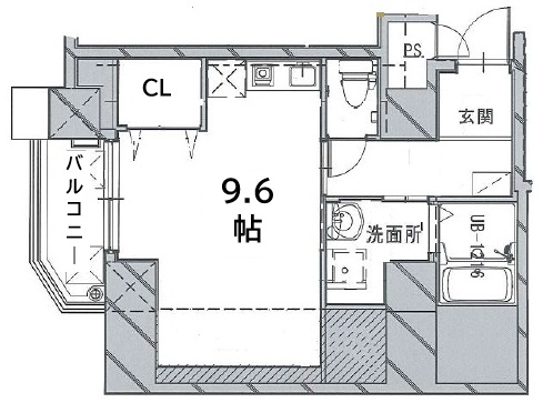 神戸市中央区山本通(JR東海道本線(近畿)三ノ宮駅)のマンション賃貸物件 間取画像
