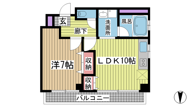 神戸市中央区元町通(JR東海道本線(近畿)元町駅)のマンション賃貸物件 間取画像