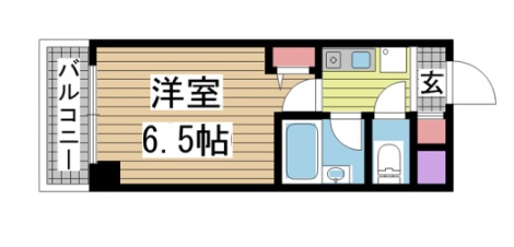 神戸市中央区雲井通(JR東海道本線(近畿)三ノ宮駅)のマンション賃貸物件 間取画像