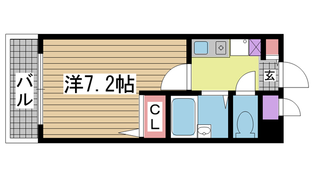 神戸市灘区篠原中町(阪急神戸線六甲駅)のマンション賃貸物件 間取画像