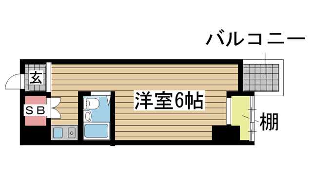 神戸市中央区元町通(JR東海道本線(近畿)元町駅)のマンション賃貸物件 間取画像