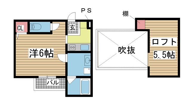 神戸市垂水区坂上(山陽電鉄線東垂水駅)のアパート賃貸物件 間取画像