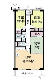 神戸市東灘区岡本(阪急神戸線岡本駅)のマンション賃貸物件 間取画像
