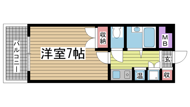 神戸市中央区生田町(JR東海道本線(近畿)三ノ宮駅)のマンション賃貸物件 間取画像