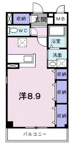神戸市北区鈴蘭台東町(神戸電鉄有馬線鈴蘭台駅)のアパート賃貸物件 間取画像