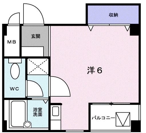 神戸市灘区深田町(JR東海道本線(近畿)六甲道駅)のマンション賃貸物件 間取画像