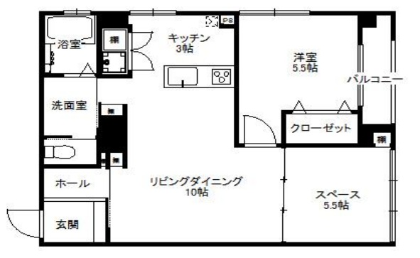 神戸市中央区野崎通(阪急神戸線春日野道駅)のマンション賃貸物件 間取画像
