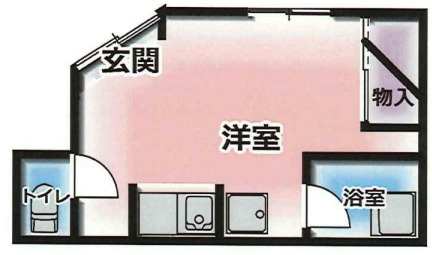 神戸市兵庫区西上橘通(神戸電鉄有馬線湊川駅)のマンション賃貸物件 間取画像