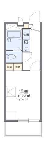 神戸市灘区岩屋北町(阪神本線岩屋駅)のマンション賃貸物件 間取画像