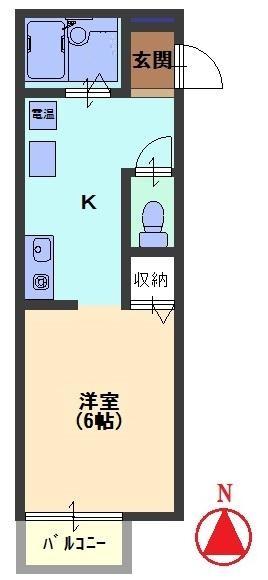 神戸市東灘区御影本町(阪神本線御影駅)のアパート賃貸物件 間取画像