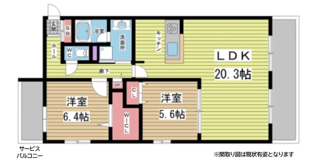 神戸市東灘区御影郡家(阪急神戸線御影駅)のマンション賃貸物件 間取画像