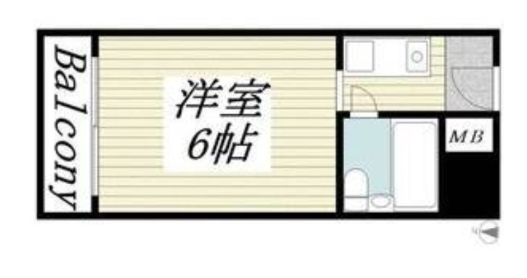 神戸市灘区上河原通(JR東海道本線(近畿)六甲道駅)のマンション賃貸物件 間取画像