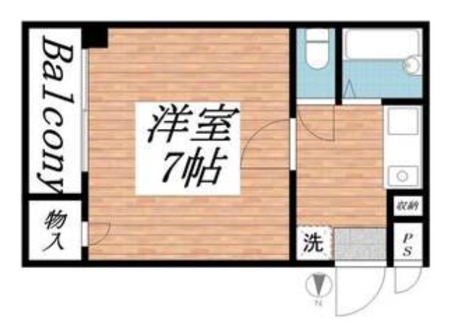 神戸市灘区大石南町(阪神本線大石駅)のマンション賃貸物件 間取画像