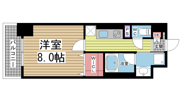 神戸市東灘区御影塚町(阪神本線新在家駅)のマンション賃貸物件 間取画像