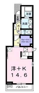 神戸市須磨区離宮前町（山陽電鉄線月見山駅）のハイツ賃貸物件 間取画像