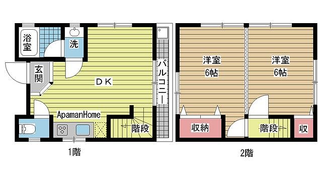 神戸市須磨区大手町（山陽電鉄線東須磨駅）の貸家賃貸物件 間取画像
