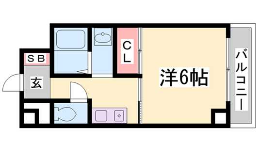 神戸市東灘区本山北町（ＪＲ東海道本線（近畿）摂津本山駅）のマンション賃貸物件 間取画像