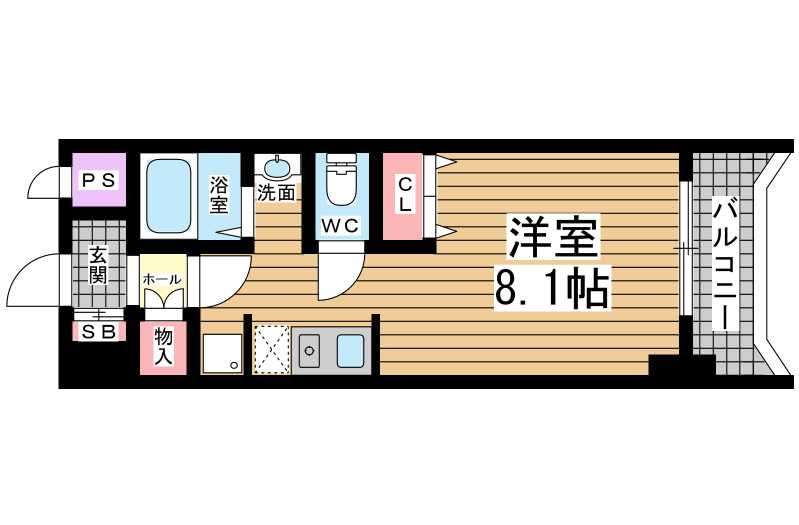 神戸市東灘区田中町（ＪＲ東海道本線（近畿）摂津本山駅）のマンション賃貸物件 間取画像